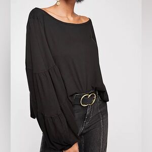 We The Free Free People Candy Shop Tee Black Size Small